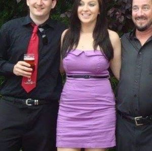 Guess purple pencil dress